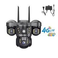 15MP Wifi/4G Kamera Tri-objektyvinės IP Kameros 8K HD Naktinio Matymo Vaizdo Stebėjimas Judesio Aptikimas 360 Stebėjimas Išmanaus Namo Apsauga CCTV 4G Camera