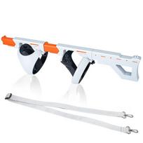 VR ginklo laikiklis PS VR2 magnetiniam siurbimui Valdiklio ginklo laikiklis su peties dirželiu Įvairiems VR žaidimams Pistoletas PSVR2 priedai Type 2-White white