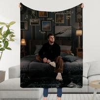 Alex Warren Viskas bus gerai, vaike Antklodė Mėtomasis Super jaukus pliušas Svetainės sofa-miegamoji Vaikiški gimtadienio dovanos Size: 100*150cm, Weight: 230 GSM