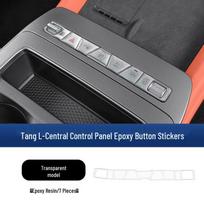 BYD Tang & Han L Control Button Epoxy Stickers - Scratch-Resistant Protective EV Button Covers white