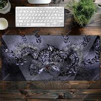 Mouse Pad XXL Non-Slip Rubber Game Monster Hunter Wilds Edge locking Playmat Gaming Accessories Computer Extended Desk Mat Rug 30cmx80cm(11.8x31.5inch) gray