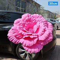 30/40cm Dirbtinė bijūno vestuvių vakarėlio didelė gėlių parodos rekvizitai „Pasidaryk pats“ netikros gėlės Vestuvių lango fono sienos dekoracija rose red 30cm