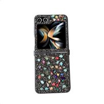 Naujas Samsung Z Flip 7 dėklas Galaxy Z Flip 7 FE, su blizgučiais, deimantinis telefono dėklas zflip6/zflip7fe black