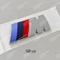 3D ABS Sparno Emblema Galinės Bagažinės Ženklelis BMW M Power X1 X2 X3 X5 X6 X7 F21 G20 M Sporto Lipdukai Automobilio Aksesuarai 4.5cmX1.5cm  1 piece gray