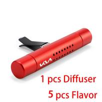 Automobile air purifier Solid perfume diffuser rod For New Kia KN Sportage Ceed Picanto ProCeed Niro Forte 5 3 4 K7 K5 K8 K3 K9 raudona