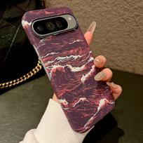For Google Pixel 11 11 Pro 11 Pro XL 10 10 Pro 10 ProXL 9 8  Electroplated PC Wave Texture Magnetic Anti-Fingerprint Phone Case For Pixel 11