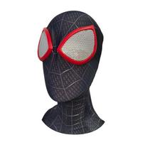 Suaugusiųjų kaukė Voras Galvos apdangalas Juokinga veido kaukė TikTok tiesioginės transliacijos rekvizitas Kvailas kostiumas Keršytojų stiliaus vakarėlio Cosplay gaubtas Miles Headgear black