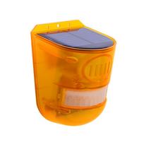 Solar Motion Detector Alarm Light 110dB Loud Siren Energy Saving for Courtyard Villa Animal Repellent oranžinė