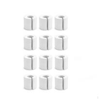 12 Pieces EVA Foam Curtain Spacers Even Fold Spacer Long-Lasting white