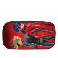 Stebuklingas anime 3D spausdintas vandeniui atsparus Oksfordo audinio daugiasluoksnis pieštukinė vaikams Black Pencil Case
