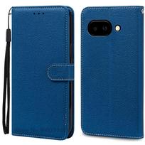 Pixel 10A Case For Google Pixel 10A Case Wallet Leather Flip Cover For Google Pixel 10A Case Stand Book Cover Coque Fundas Etui Google Pixel 10a tamsiai mėlyna spalva