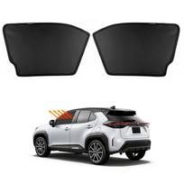 For Toyota Yaris Cross 2020-2025 Car Sunshade Magnetic Front Rear Windshield Curtain Side Window UV Protection Sun Visor Cover 2PCS Front Windows black