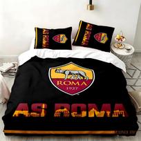 A.S. Roma 3 dalių komplektas Puikiai tinka miegamojo naudojimui Patogus patalynės komplektas apima antklodės užvalkalą ir du pagalvių užvalkalus Ideali dovana gimtadieniui ar Kalėdoms 140cmx210cm