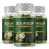 Summervibes Soursop 20-in-1 Kompleksiniai kramtomieji saldainiai – Jūros dumbliai, Juodųjų sėklų aliejus ir Ashwagandha imuninei sistemai palaikyti 3pack