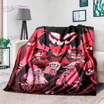 Kūrybiškumas Animacija Helluva Boss Blitzo Adult Minkšta pliušinė flanelinė antklodė Svetainės miegamojo lova Sofa Badspread 75x90cm