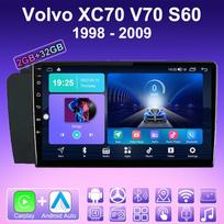 2 DIN Android Carplay automobilio radijas, skirtas Volvo XC70 V70 S60 1998–2009 m. Multimedijos grotuvo galvos blokas Stereo GPS navigacija BT WIFI 2+32GB 2+32GB blue