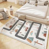 Vaikų žaidimų kilimėlis Neslystantis flanelinis kilimas vaikų kambariui Namai Svetainė Miegamasis Virtuvė Kilimėlis Plaunamas mašina grindų kilimėlis 140x200cm-55x79in