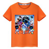 Žaidimas Astro Bot marginti marškinėliai vaikiškam berniukui 10 metų 100% medvilnės anime Trumpi y2k vienetiniai Kawaii Tops Animaciniai marškinėliai mergaičių drabužiai 130 oranžinė