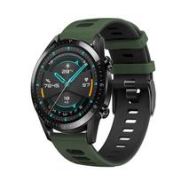 Silikoninė apyrankė skirta Huawei Watch GT GT2 GT3 SE GT4 GT5 Pro 46mm 42mm 43mm GT2e Honor Magic atsarginis dirželis GT3 SE juoda/armijos žalia spalva