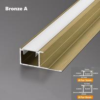 Sienos plokštės kampinis LED aliuminio profilis 5/8mm įleidžiamas gipso kartono plytelių užbaigimo krašto juostelė namų dekoras linijinis apšvietimas 0.5M For 8mm board