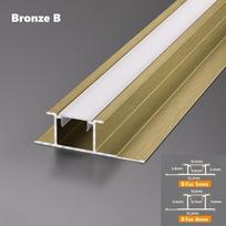 Sienos plokštės kampinis LED aliuminio profilis 5/8mm įleidžiamas gipso kartono plytelių užbaigimo krašto juostelė namų dekoras linijinis apšvietimas 0.5M For 5mm board
