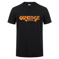 Britų gitarų stiprintuvai Orange marškinėliai Unisex kasdieniai trumpomis rankovėmis vyriški šaunūs medvilniniai Orange AMP marškinėliai L orange