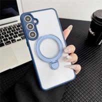 Prabangus magnetinis laikiklis telefono dėklas, skirtas Samsung M36 M56 M53 M54 M55 M32 M33 M34 M35 M13 M14 M15 M16 M31 Skaidrus akrilinis stovas Dangtelis For Samsung M55