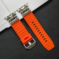 „Apple Watch Ultra3“ (49 mm, 46 mm, 45 mm, 44 mm) sportinis dirželis „IWatch Series 11“, 10, 9, 8, 7, 6, 5, 4, SE3, 2, 1“ 49mm Ultra 3 oranžinė
