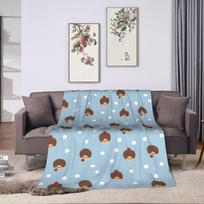 Mielos Monchhichis pledas iš koralinio vilnos pliušo Rudens/Žiemos Kvėpuojantis Itin minkštas metamas pledas lovai, kelionėms, lovatiesės 30x40in