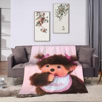 Mielos Monchhichis pledas iš koralinio vilnos pliušo Rudens/Žiemos Kvėpuojantis Itin minkštas metamas pledas lovai, kelionėms, lovatiesės 30x40in