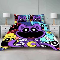 3D Spausdintas Smilings Critters Animacinis Patalynės Komplektas Dvigulis Twin King Antklodės Užvalkalas Užvalkalas Pagalvėms Berniukams Mergaitėms Suaugusiems Miegamasis 70x133cm
