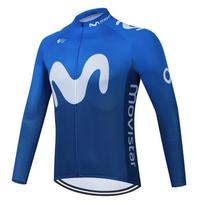 2026 Movistar Team ilgomis rankovėmis dviratininko marškinėliai Ropa Ciclismo Maillot Dviratininko drabužiai Kvėpuojantys Mtb Dviratininko drabužiai XL