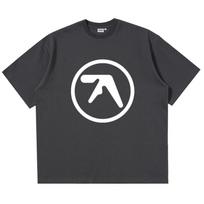 Men TShirt Aphex Twin Shirt 100 Cotton Print Oversized Y2k Streetwear Tees Short Sleeve Tops Korean Fashion Aesthetic Clothing 3XL black