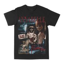Annabelle suras tave Marškinėliai Vasara Vasariniai Medvilniniai Vyriški Moteriški Viršutiniai Drabužiai T-shirt Trumpomis Rankovėmis Gatvės Stilius Laisvalaikio Madingi 2XL black