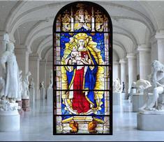 Vitražo langų lipdukai Privatumo plėvelė Bažnytinio stiliaus statinis lipdukas Dekoratyvinės matinės langų plėvelės Dydis 40x100cm