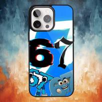 šeši septyni 67 Telefono dėklas iPhone 17 16 15 14 13 12 Pro Max Plus Magsafe veidrodiniam belaidžiam magnetiniam dangteliui iPhone15PRO