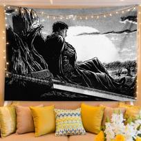 Anime Wallpaper Berserk Sleeve Art Wall Decoration for Bedroom Living Room Home Decor Guts Graphic tapestry 74x94cm(29x37in)