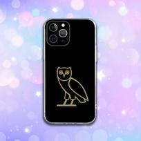 Drake O-OvO Owl telefono dėklas iPhone 16e,16,15,14,13,12,11 Plus,Pro,Max,XR,XS,X,Plus,SE,Mini, skaidrus minkštas dėklas iPhone15plus