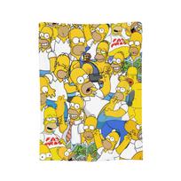 Animacinis The S-Simpsons Homeris Flanelinis pledas Pledai lovai Biurui Minkštas antklodė, 75cmx90cm