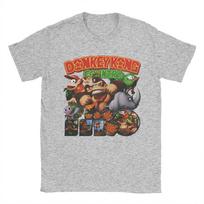 2026 Naujas Donkey Kong Bananza Unisex Minkšti Marškinėliai Hippie Marškinėliai Trumpomis Rankovėmis 2025 Karštas Anime Žaidimo Marškinėlis Vasaros Medvilniniai Apvalios Kaklo Marškinėliai L brown