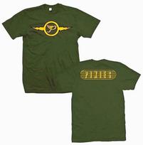 Naujas Autentiškas Pixies Gold Lightning Army Logotipas Žalias Lengvas Juostos Marškinėliai Unisex Marškinėliai M brown