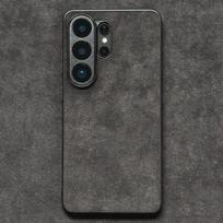Plonas Alcantara telefono dėklas, skirtas Samsung Galaxy S26 Ultra S26+ S25 Plus S24 FE S23 S22Ultra Note 20, neslystantis apsauginis galinis dangtelis Galaxy S22+ 5G pilka spalva