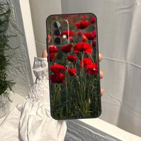 aguonos gėlės dėklas, skirtas Samsung Galaxy A16 A36 A56 A06 A13 A53 A33 A23 A55 A35 A17 A54 A34 A14 A52 A32 A15 For Samsung A55