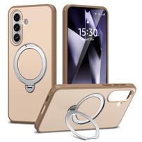 Suderinamas su Samsung A57 Tiancai Fulcrum magnetiniu stovu telefono dėklas, A37 matinė A17 smūgiams atspari A56 apsauginė dėžutė S24 chaki