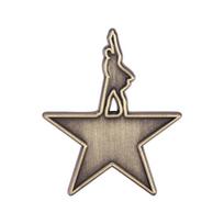 American Musical Hamilton Enamel Pin Retro Star Alloy Brooch Lapel Backpack Badge Fashion Jewelry Accessories Gift for Friends gray