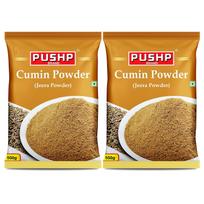 Pushp Cumin Powder Premium Natural Jeera Spice For Authentic Indian Cooking Kitchen Essential Aromatic Flavour 500g X Pack Of 2 beige