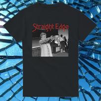 Straight edge she wrote - Heavyweight Unisex Crewneck T shirt | Gildan® 5000 Black S gray