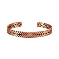 99,99% gryno vario magnetinės apyrankės Rankų darbo pintas skeletas Dizainas Reguliuojamos Minimalistinės varinės apyrankės 21cm&Pure Copper Magnetic Bangle rožinio aukso spalvos