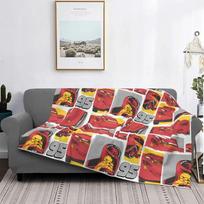 Automobiliai Žaibas Makvynas Flanelinis pledas Lengvas lovatiesė Sofos dekoras Namų tekstilė Greitkelio tema Size: 75*100cm, Weight: 230 GSM