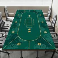 Texas Hold'em Pokeris XXL PU Odos Žaidimų Stalo Kilimėlis | Vandeniui Atsparus Neslystantis Kortų Meno Pelės Kilimėlis Biuro Kompiuterio Klaviatūrai (as the picture,500X1000X2MM)